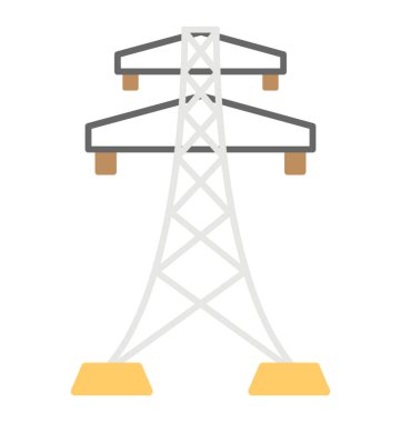 Elektrik Kulesi düz simgesi