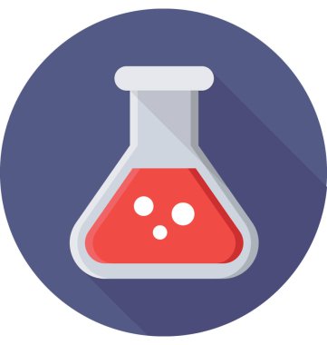 Şişesi renkli vektör simgesi