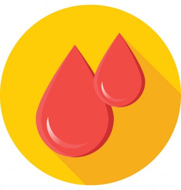 Kan damlaları vektör simgesi