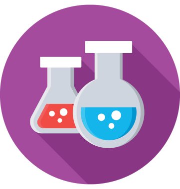 Şişesi renkli vektör simgesi