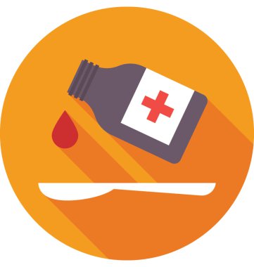 Şurubu renkli vektör simgesi