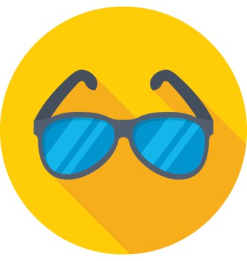 Gözlük renkli vektör simgesi