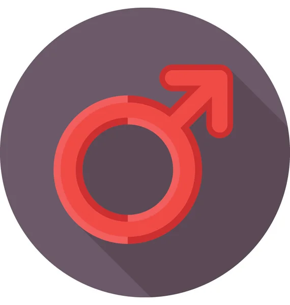 Male Gender Vector Icon — Stock Vector