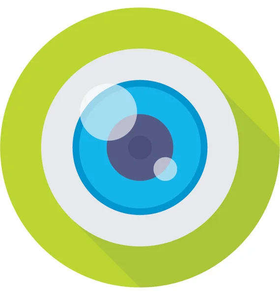 Ojo Bola Vector Icono — Vector de stock