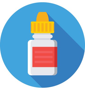 Tıp renkli vektör simgesi