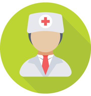Doktor renkli vektör simgesi
