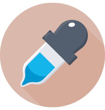 Damlalık renkli vektör simgesi