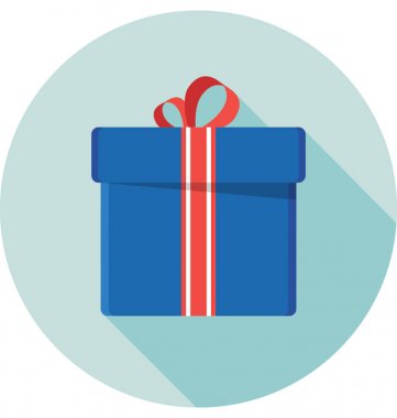 Hediye renkli vektör simgesi