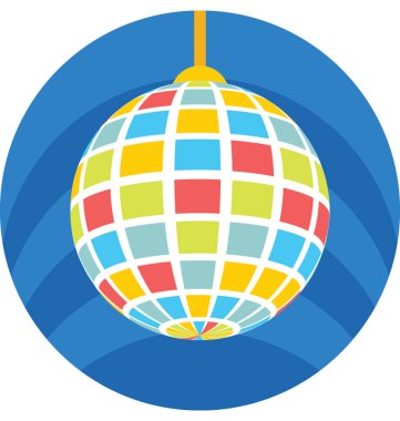 Disko ışık vektör simgesi 