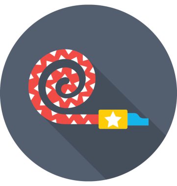 Parti kornosu vektör simgesi