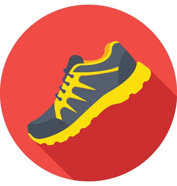 Sneakers Colorate Vettoriale Icona — Vettoriale Stock