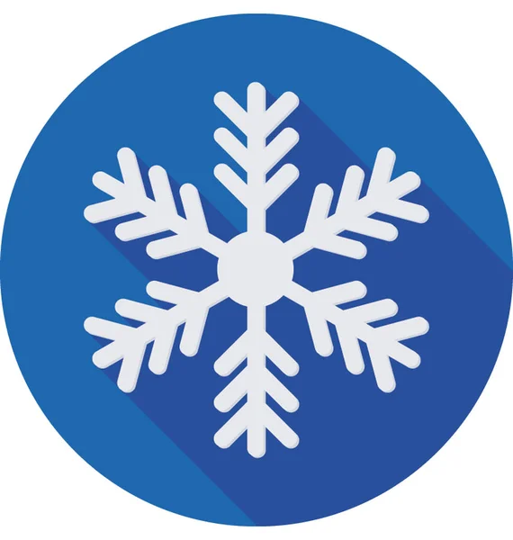 Νιφάδα Χιονιού Εικονίδιο Του Φορέα — Διανυσματικό Αρχείο