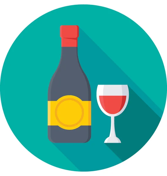 Drink Colored Vector Icon — Stock Vector