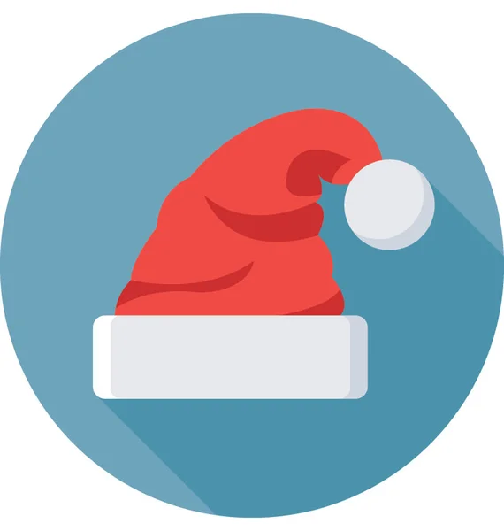 Weihnachtsmannhut Vektor Symbol — Stockvektor