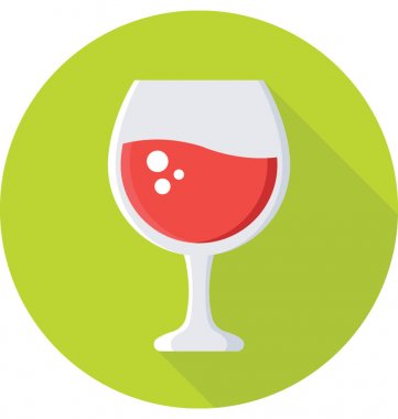 şarap cam vektör simgesi
