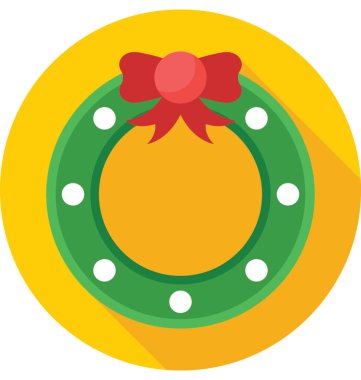 Çelenk renkli vektör simgesi