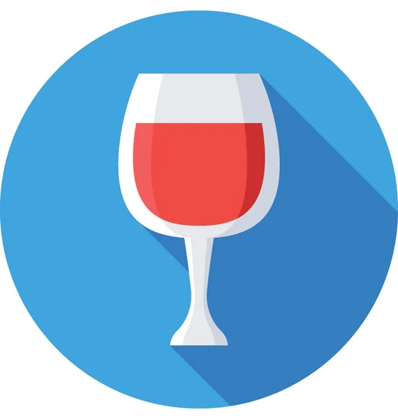 Icona Vettoriale Bicchiere Vino — Vettoriale Stock