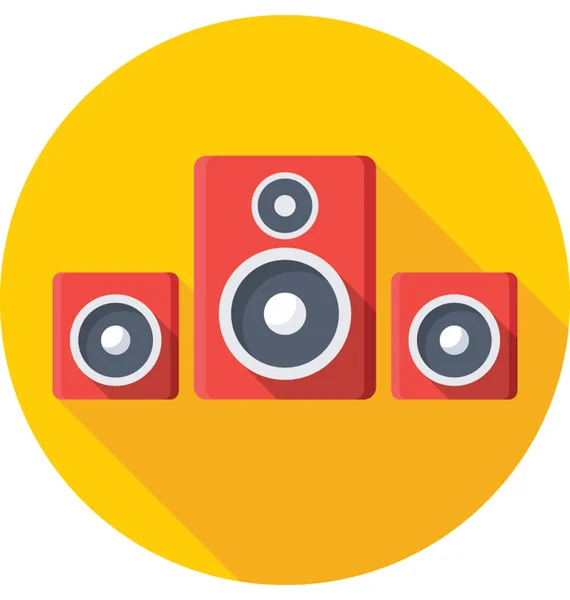 Altavoz Color Vector Icono — Archivo Imágenes Vectoriales