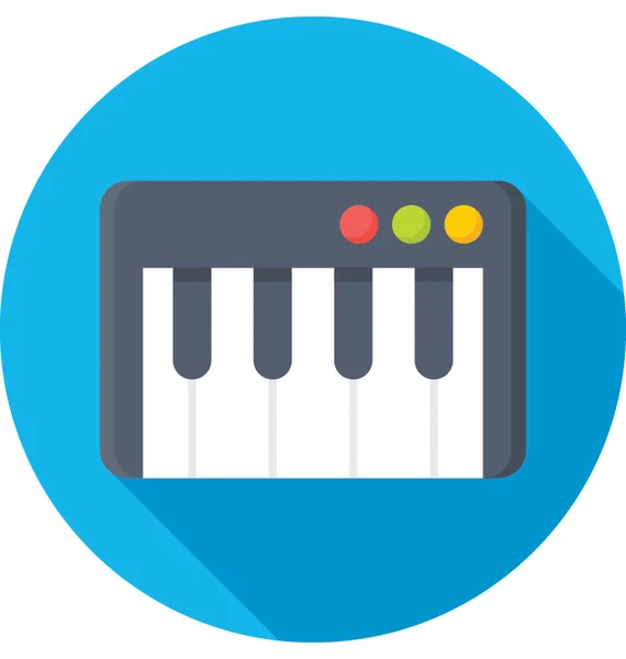 Piano Toetsenbord Vector Icoon — Stockvector