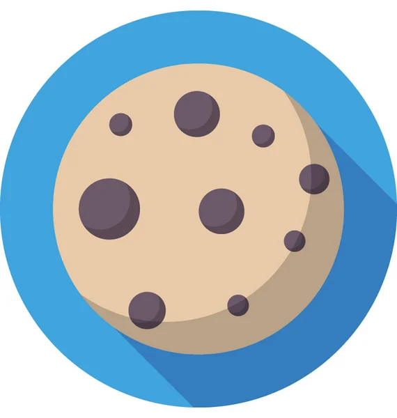 Cookie Gekleurde Vector Icon — Stockvector