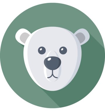 Renkli vektör simge ayı 