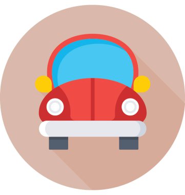 araba renkli vektör simgesi