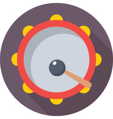 Renkli vektör simge davul