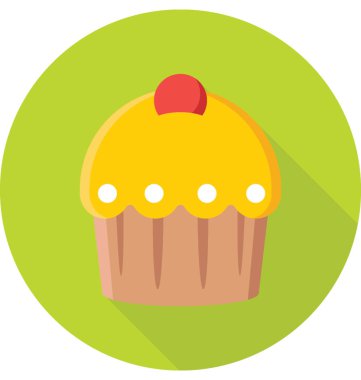 Küp kek vektör simgesi