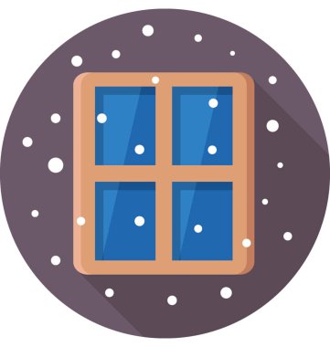 Pencere renkli vektör simgesi 