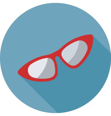 Gözlük renkli vektör simgesi