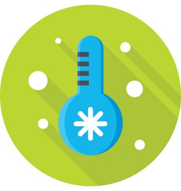 Termometre renkli vektör simgesi