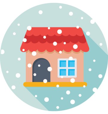 ev renkli vektör simgesi