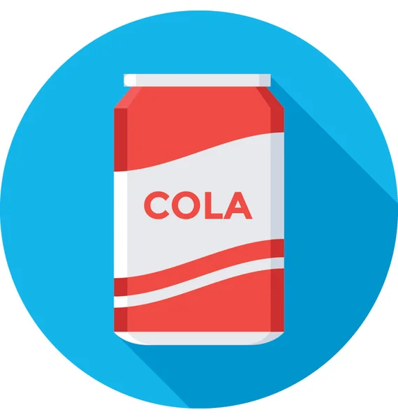 Cola Colored Vector Icon — Stock Vector