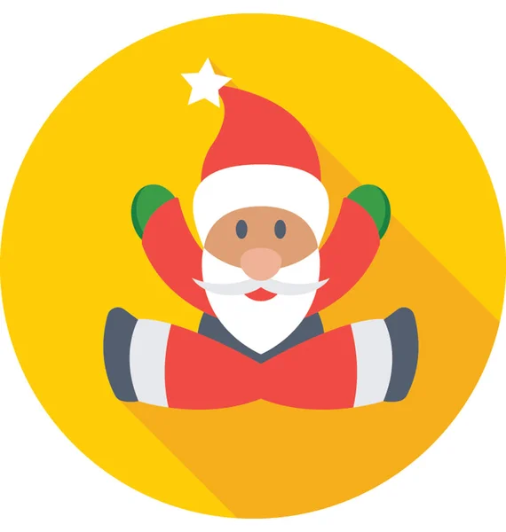 Ícone Vetor Santa Claus — Vetor de Stock