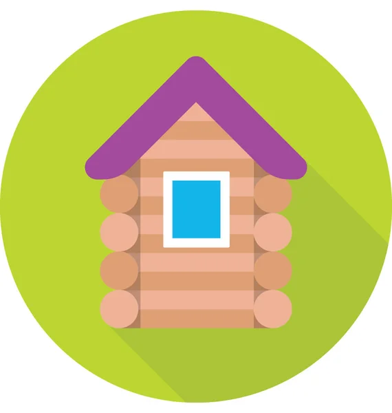 House Colored Vector Icon — Stock Vector