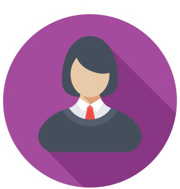 Öğrenci renkli vektör simgesi