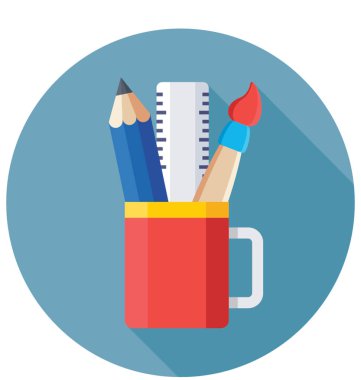 Kalem tutucu vektör simgesi