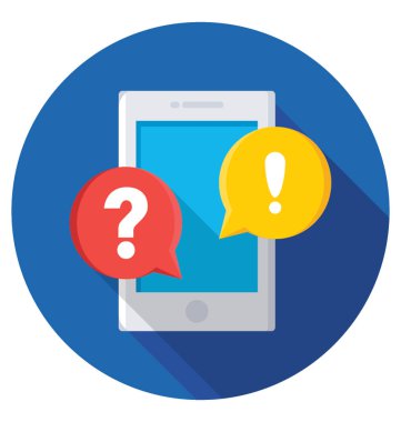 Soru formu renkli vektör simgesi 