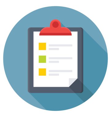 Liste vektör simgesini kontrol et 