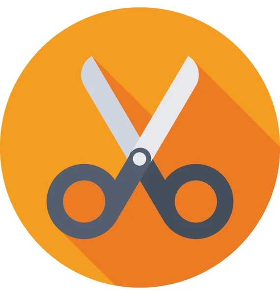 Scissor Färgad Vektor Icon — Stock vektor