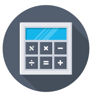 hesap makinesi renkli vektör simgesi