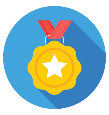 Pozisyon madalya vektör simgesi