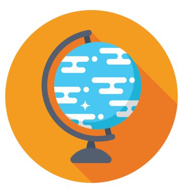 dünya renkli vektör simgesi