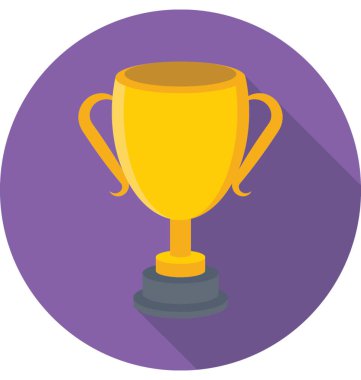 Kupa renkli vektör simgesi