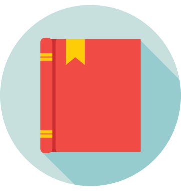 kitap renkli vektör simgesi