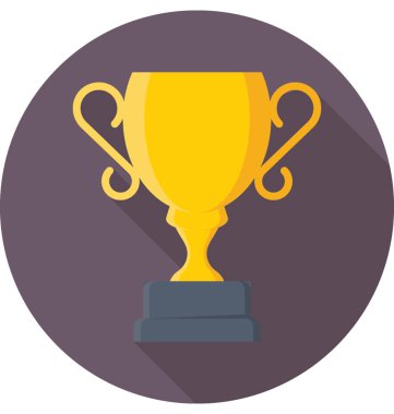 Kupa renkli vektör simgesi