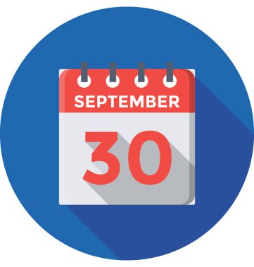 Takvim renkli vektör simgesi