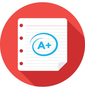 Sonuç sayfası vektör simgesi