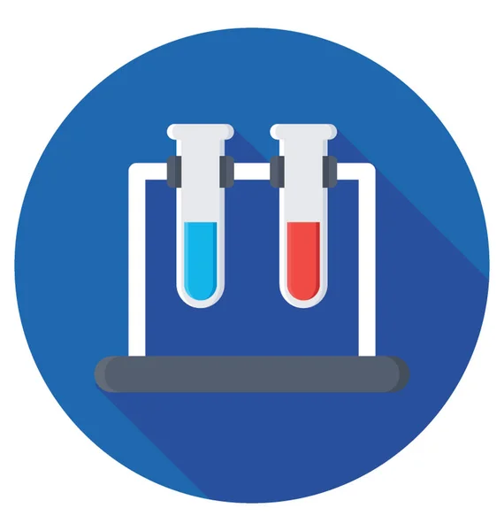 Tubo Ensayo Vector Icono — Archivo Imágenes Vectoriales