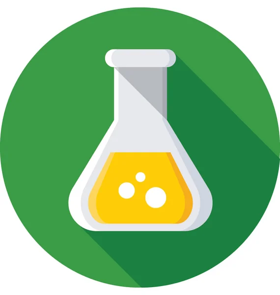 Erlenmeyer Lombik Vector Icon — Stock Vector